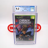 CARMEN SANDIEGO: THE SECRET OF THE STOLEN DRUMS - CGC GRADED 9.2 A! NEW & Factory Sealed! (XBOX)