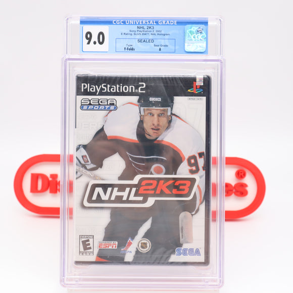 NHL 2K3 2003 HOCKEY - CGC GRADED 9.0 A NEW & Factory Sealed! (PS2 PlayStation 2)