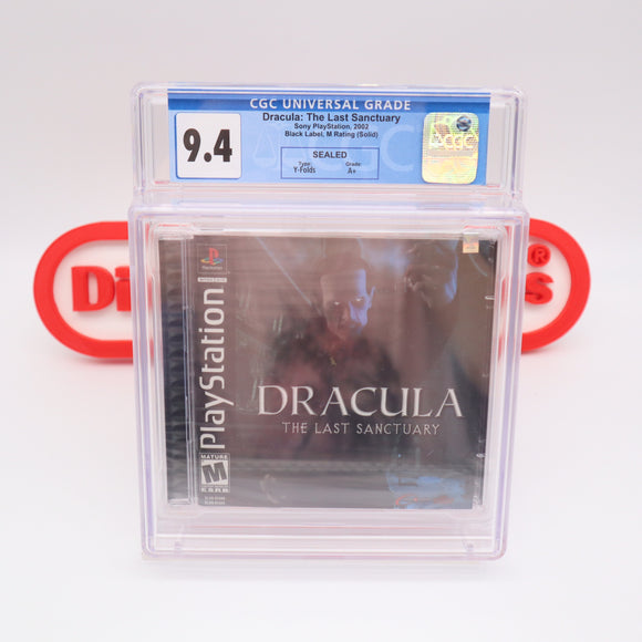 DRACULA: THE LAST SANCURY - CGC GRADED 9.4 A+! NEW & Factory Sealed! (PS1 PlayStation 1)