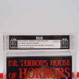 DR. TERROR'S HOUSE OF HORRORS - IGS GRADED 8.5 BOX & 8.5 SEAL! NEW & Factory Sealed with Authentic 3-Sided Seam! (VHS)