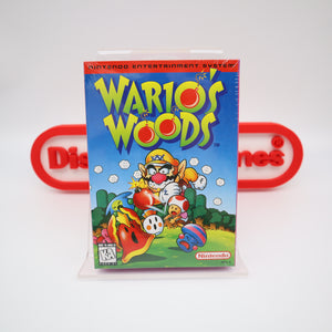 WARIO'S WOODS - NEW & Factory Sealed with Authentic H-Seam! (NES Nintendo)