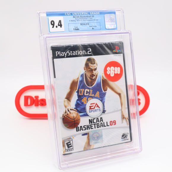 NCAA BASKETBALL 09 2009 - KEVIN LOVE - CGC GRADED 9.4 A+! NEW & Factory Sealed! (PS2 PlayStation 2)