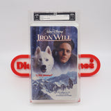WALT DISNEY'S: IRON WILL - IGS GRADED 8 BOX & 7.5 SEAL! NEW & Factory Sealed with Authentic 3-Sided Seam! (VHS)