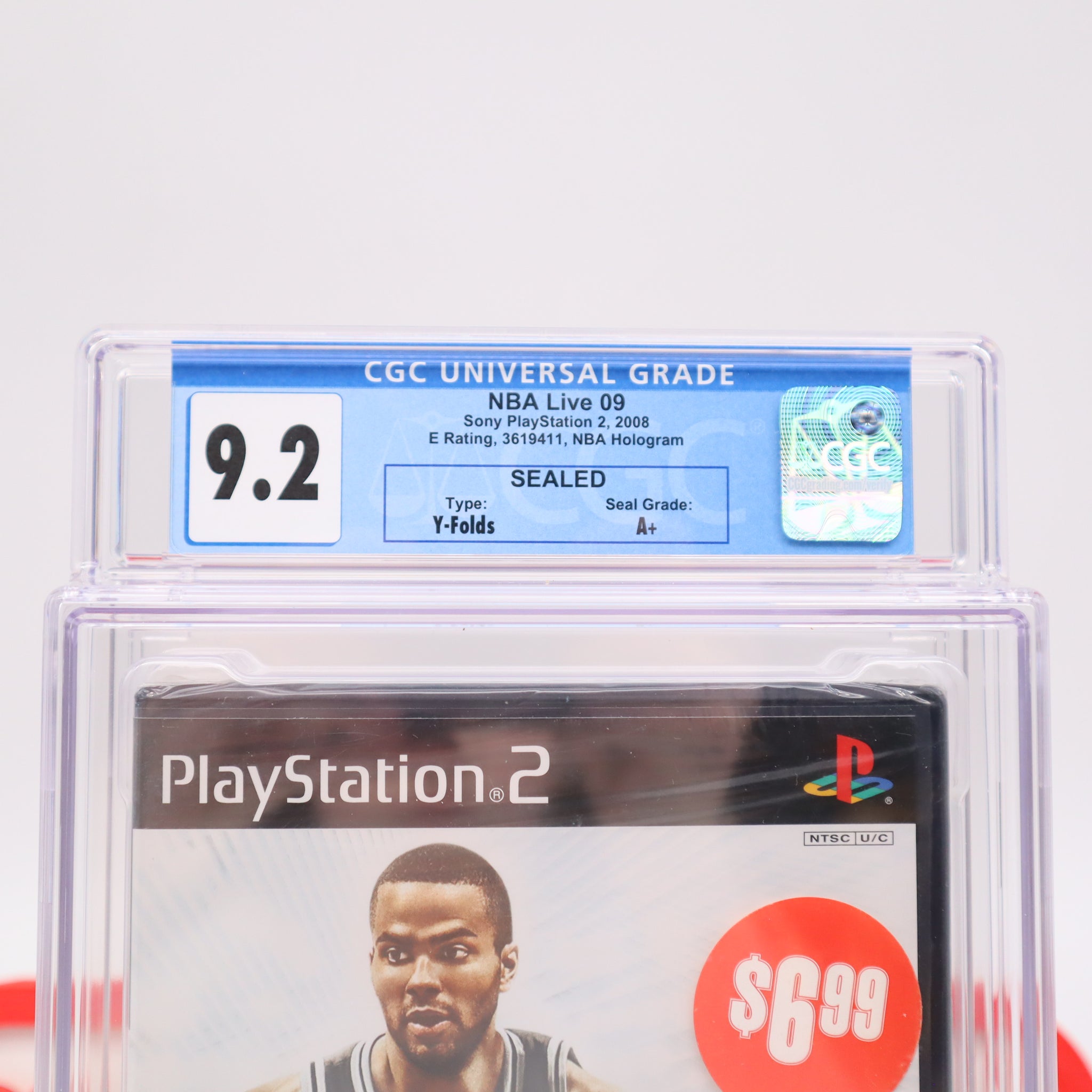 NBA LIVE 09 2009 - SPURS' TONY PARKER COVER - CGC GRADED 9.2 A+!