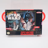 SUPER STAR WARS - JVC FIRST / EARLIEST PRINT! NEW & Factory Sealed with Authentic V-Seam! (SNES Super Nintendo)