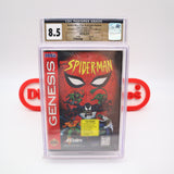 SPIDERMAN / SPIDER-MAN: THE ANIMATED SERIES (with FEATURING Sticker!) CGC PEDIGREE COLLECTION GRADED! NEW & Factory Sealed with Authentic V-Overlap Seam! (Sega Genesis)
