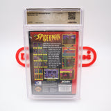 SPIDERMAN / SPIDER-MAN: THE ANIMATED SERIES (with FEATURING Sticker!) CGC PEDIGREE COLLECTION GRADED! NEW & Factory Sealed with Authentic V-Overlap Seam! (Sega Genesis)