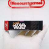 SUPER STAR WARS - JVC FIRST / EARLIEST PRINT! NEW & Factory Sealed with Authentic V-Seam! (SNES Super Nintendo)