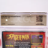 SPIDERMAN / SPIDER-MAN: THE ANIMATED SERIES (with FEATURING Sticker!) CGC PEDIGREE COLLECTION GRADED! NEW & Factory Sealed with Authentic V-Overlap Seam! (Sega Genesis)
