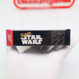 SUPER STAR WARS - JVC FIRST / EARLIEST PRINT! NEW & Factory Sealed with Authentic V-Seam! (SNES Super Nintendo)