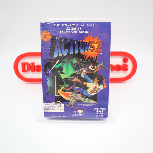 ACTION 52 - ULTRA RARE 51 GAMES IN 1 - NEW & Factory Sealed! (NES Nintendo)