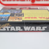 SUPER STAR WARS - JVC FIRST / EARLIEST PRINT! NEW & Factory Sealed with Authentic V-Seam! (SNES Super Nintendo)