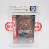 MORTAL KOMBAT 3 III - WATA GRADED 9.4 B+! NEW & Factory Sealed with Authentic V-Overlap Seam! (Sega Genesis)