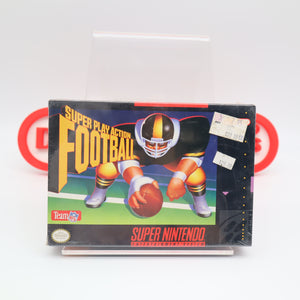 SUPER PLAY ACTION FOOTBALL - NEW & Factory Sealed with Authentic V-Seam! (SNES Super Nintendo)