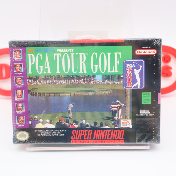 PGA TOUR GOLF - NEW & Factory Sealed with Authentic V-Seam! (SNES Super Nintendo)