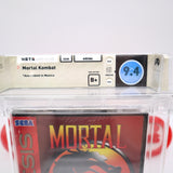 MORTAL KOMBAT 1 I (THE ORIGINAL!) WATA GRADED 9.4 B+! NEW & Factory Sealed with Authentic V-Overlap Seam! (Sega Genesis)