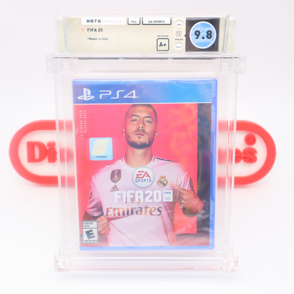 FIFA 20 2020 SOCCER - EDEN HAZARD COVER! WATA GRADED 9.8 A+! NEW & Factory Sealed! (PS4 PlayStation 4)
