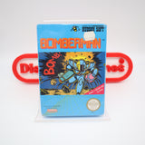 BOMBERMAN / BOMBER MAN - ROUND SOQ! NEW & Factory Sealed with Authentic H-Seam! (NES Nintendo)