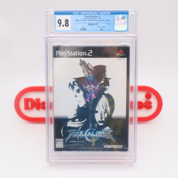 SOULCALIBUR II / SOUL CALIBUR 2 JAPANESE VERSION - CGC GRADED 9.8 A++! NEW & Factory Sealed! (PS2 PlayStation 2)