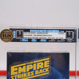 STAR WARS: THE EMPIRE STRIKES BACK - IGS GRADED 9 BOX & 9 SEAL! NEW & Factory Sealed with Authentic V-Overlap Seam! (VHS)