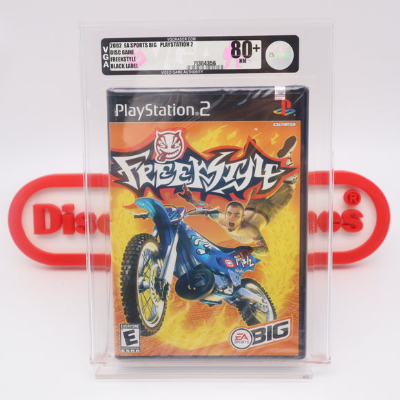 FREEKSTYLE / FREEK STYLE BMX RACING - VGA GRADED 80+ NM SILVER! NEW & Factory Sealed! (PS2 PlayStation 2)