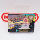 F-ZERO - NEW & Factory Sealed with Authentic V-Seam! (SNES Super Nintendo) CASE FRESH COPY!