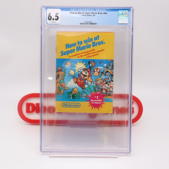 HOW TO WIN AT SUPER MARIO BROS. BROTHERS - NINTENDO STRATEGY GUIDE - CGC GRADED 6.5