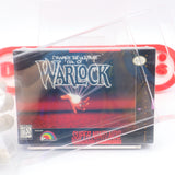 BEWARE THE ULTIMATE EVIL OF WARLOCK - NEW & Factory Sealed with Authentic V-Seam! (SNES Super Nintendo)
