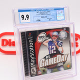 NFL GAME DAY 2003 - TOM BRADY COVER - CGC GRADED 9.9 A++! NEW & Factory Sealed! (PS1 PlayStation 1)