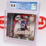 NFL GAME DAY 2003 - TOM BRADY COVER - CGC GRADED 9.9 A++! NEW & Factory Sealed! (PS1 PlayStation 1)