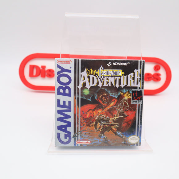 THE CASTLEVANIA ADVENTURE - NEW & Factory Sealed with Authentic H-Seam! (Game Boy Original)