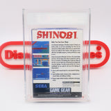 SHINOBI - VGA GRADED 85+ NM+ GOLD! NEW & Factory Sealed! (Sega Game Gear)