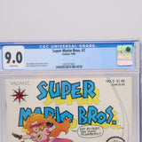 NINTENDO COMICS SYSTEM: SUPER MARIO BROS. #2 COMIC BOOK - VALIANT 1990 - CGC GRADED 9.0