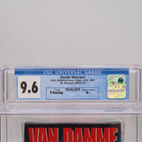 VAN DAMME: DEATH WARRANT - CGC GRADED 9.6 A+! NEW & Factory Sealed with Authentic V-Overlap Seam! (VHS)