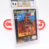 GENGHIS KHAN - CGC PEDIGREE GRADED 9.6 A+! NEW & Factory Sealed with Authentic H-Seam! (NES Nintendo)