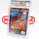 GENGHIS KHAN - CGC PEDIGREE GRADED 9.6 A+! NEW & Factory Sealed with Authentic H-Seam! (NES Nintendo)