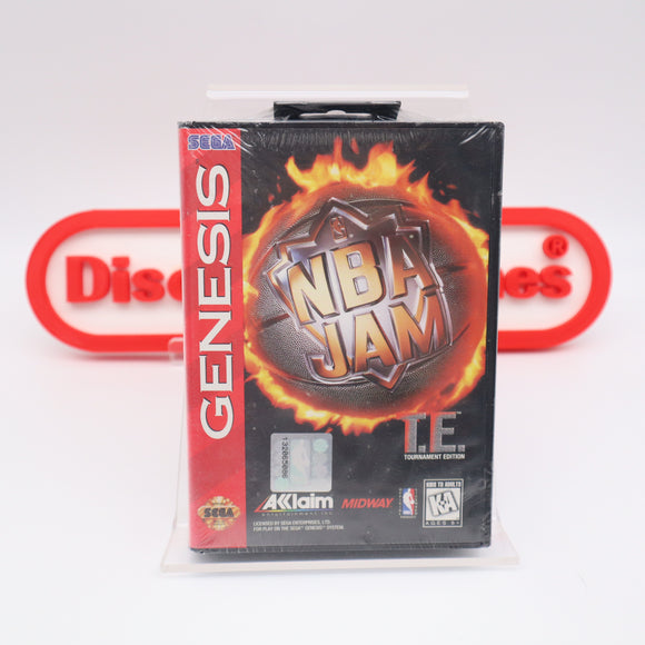 NBA JAM T.E. Tournament Edition - NEW & Factory Sealed with Authentic V-Overlap Seam! (Sega Genesis)