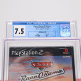 DISNEY PIXAR CARS: RACE-O-RAMA - CGC GRADED 7.5 A+! NEW & Factory Sealed! (PS2 PlayStation 2)