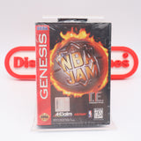 NBA JAM T.E. Tournament Edition - NEW & Factory Sealed with Authentic 3-sided Seam! (Sega Genesis)