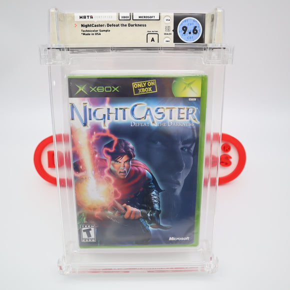 NIGHTCASTER: DEFEAT THE DARKNESS - WATA GRADED 9.6 A! NEW & Factory Sealed! (XBOX) TECHNICOLOR SAMPLE