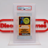 1990 IMPEL MARVEL UNIVERSE 12-CARD SEALED PACK: CAPTAIN AMERICA COVER - GRADED PSA NM-MT 8