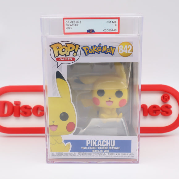 POKEMON: PIKACHU #842 - PSA GRADED 9 MINT - NEW Authentic & Factory Sealed! (Funko POP!)