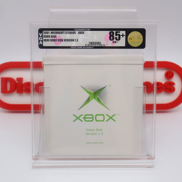 XBOX DEMO DISK VERSION 1.3 - VGA GRADED 85+ NM+ GOLD! NEW & Factory Sealed! (XBOX)