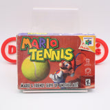 MARIO TENNIS - NEW & Factory Sealed with Authentic V-Overlap Seam! (N64 Nintendo 64)