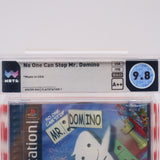 NO ONE CAN STOP MR. DOMINO (TOP OF THE POP!) WATA GRADED 9.8 A++! NEW & Factory Sealed! (PS1 PlayStation 1)