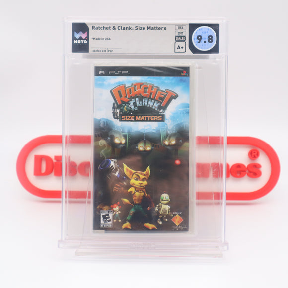 RATCHET & CLANK: SIZE MATTERS - WATA GRADED 9.8 A+! NEW & Factory Sealed! (PSP PlayStation Portable)