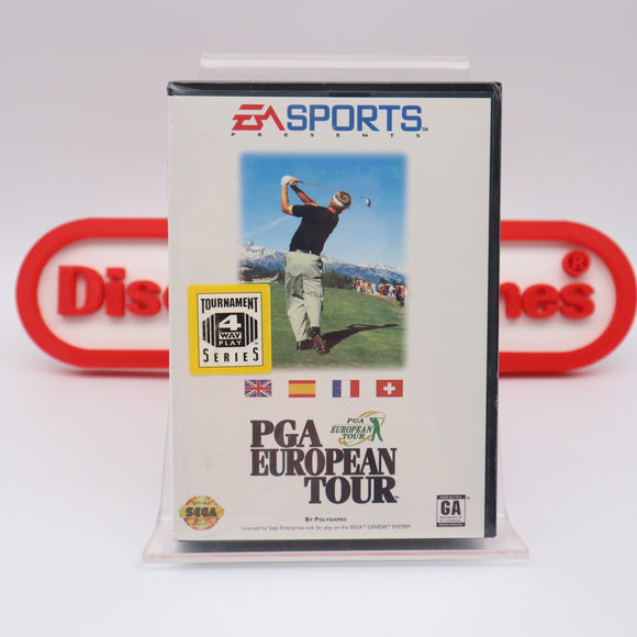 EA SPORTS PGA EUROPEAN TOUR GOLF - NEW & Factory Sealed! (Sega Genesis)