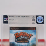 RATCHET & CLANK: SIZE MATTERS - WATA GRADED 9.8 A+! NEW & Factory Sealed! (PSP PlayStation Portable)