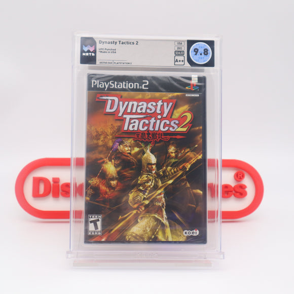 DYNASTY TACTICS 2 II - WATA GRADED 9.8 A++! NEW & Factory Sealed! (PS2 PlayStation 2)