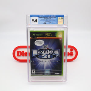 WWE WRESTLEMANIA 21: BECOME A LEGEND - CGC GRADED 9.4 A! NEW & Factory Sealed! (XBOX)